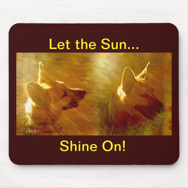 Shine On Me German Shepherd Mouse Pad (Front)