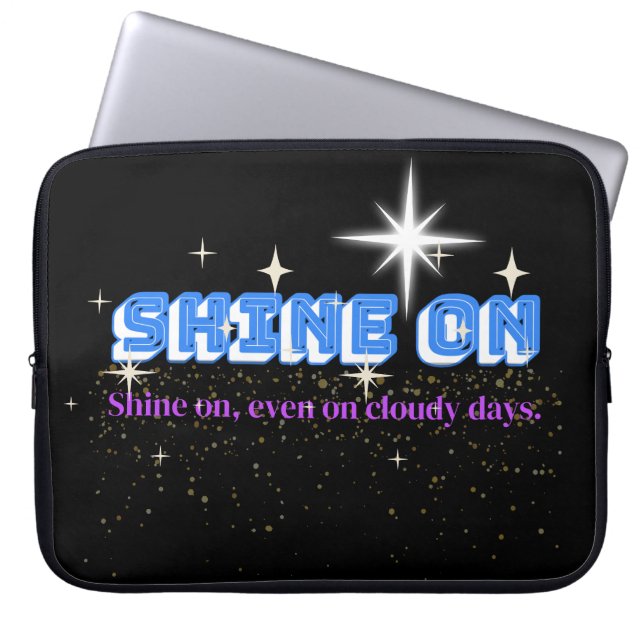 SHINE ON – Night Glow Star Edition 15" Laptop Sleeve (Front)
