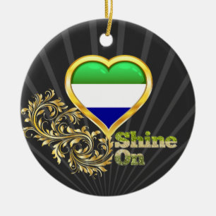 Shine On Sierra Leone Ceramic Tree Decoration