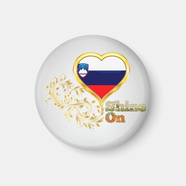 Shine On Slovenia Magnet (Front)
