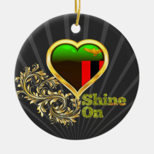 Shine On Zambia Ceramic Tree Decoration