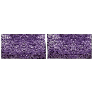 Shine Shine Purple Star AI art  Pillowcase
