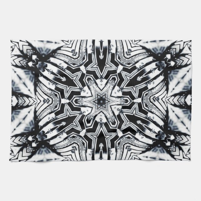 Shine Silva Geometric Star  Tea Towel (Horizontal)