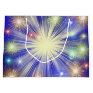 shine, star, sparkle, glow, glitter, light, effect large gift bag