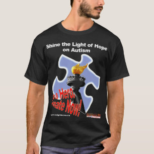 Shine the Light of Hope on Autism in Reno T-Shirt