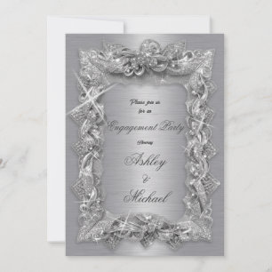 shine wedding silver jewellery foil diamonds lustr invitation