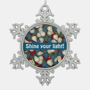 Shine Your Light Contemporary Art Ornament