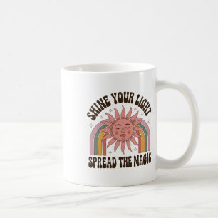 Shine Your Light Spread The Magic For Yoga Enthusi Coffee Mug