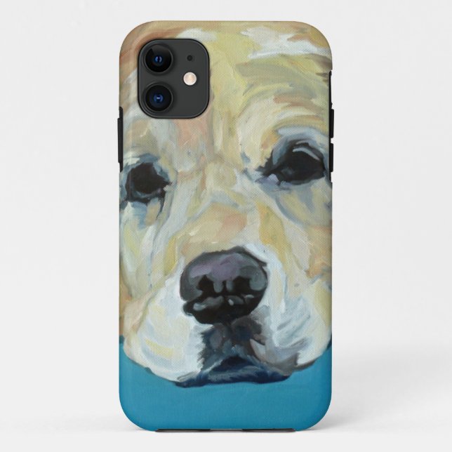 Shiner the Golden Retriever iPhone Case (Back)