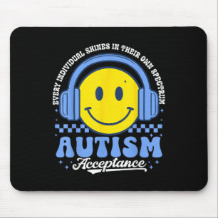 Shines In Their Own Spectrum Autism Awareness Acce Mouse Pad