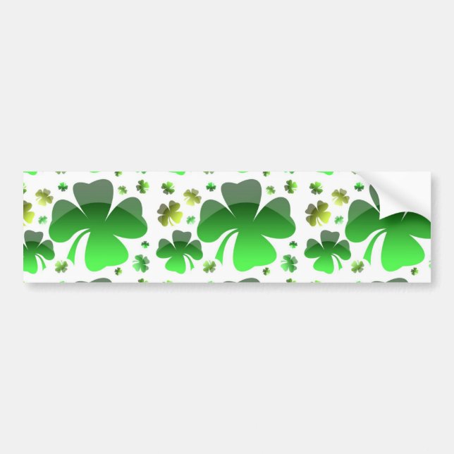 Shiney Shamrocks Bumper Sticker (Front)