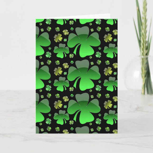 Shiney Shamrocks Card (Front)