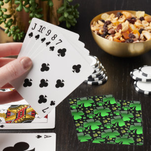 Shiney Shamrocks playing cards