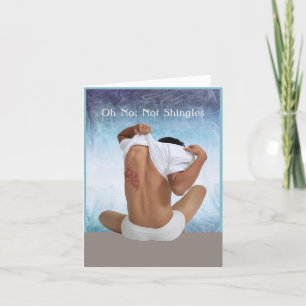 Shingles Get Well Card Man with Rash