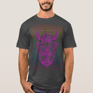 Shinigami Japanese Mask Lines 10 T-Shirt