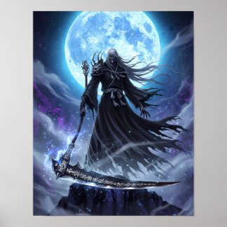 Shinigami Sumi-e Art Poster