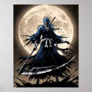 Shinigami Sumi-e Art Poster