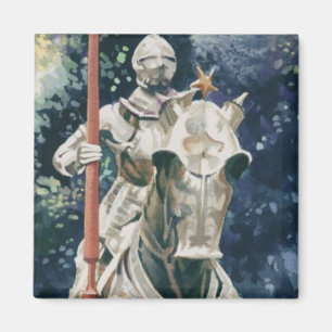 "Shining Armour" Knight Watercolor Magnet