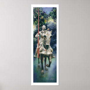 "Shining Armour" Knight Watercolor Poster