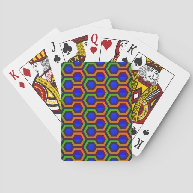 Shining Blue Playing Cards (Back)