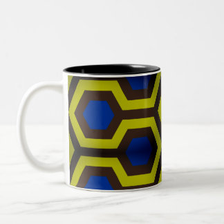 Shining Blue Two-Tone Coffee Mug