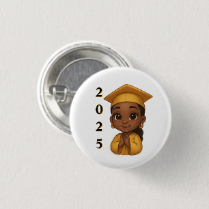 Shining Bright 2025 Graduate  3 Cm Round Badge