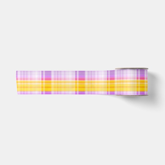 Shining Bright Diamonds-Coordinating PLAID 1- Satin Ribbon (Front)