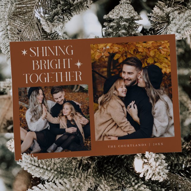 Shining Bright Star Terracotta Multi Photo Holiday (Creator Uploaded)