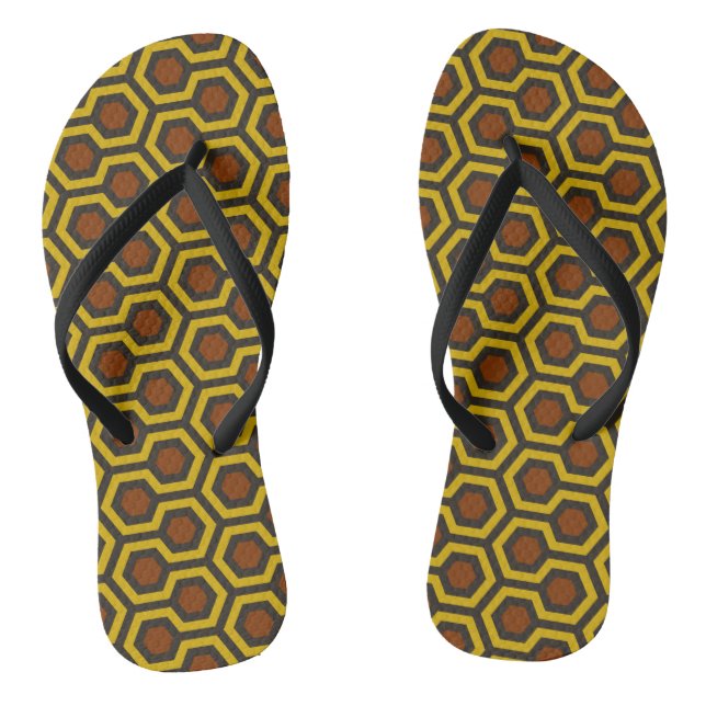 Shining Brown Thongs (Footbed)