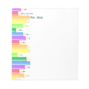 Shining Colorful Crayon Notepad