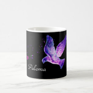 Shining dove personalised coffee mug