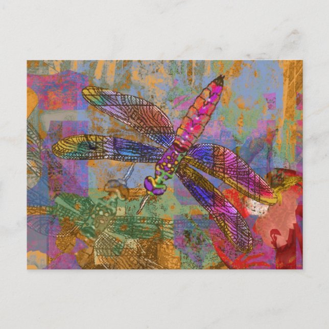 Shining Dragonfly Postcard (Front)