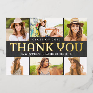 Shining Future FOIL Graduation Thank You Card