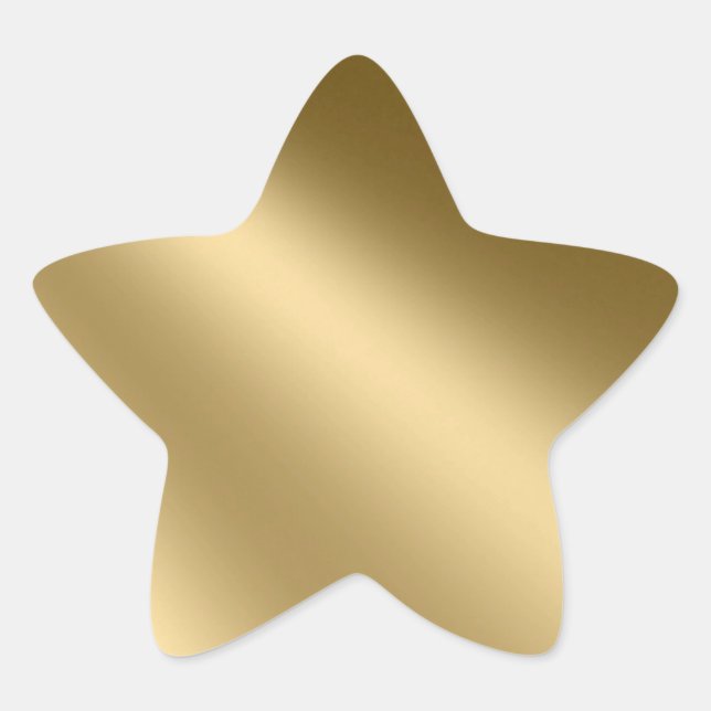 Shining Gold Star Seals Stickers (Front)