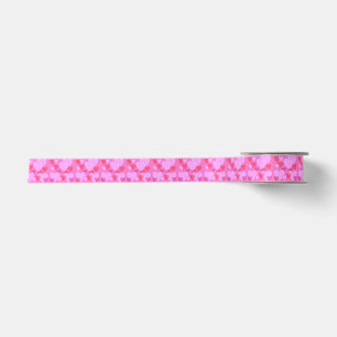 Shining heart Valentine background pink Satin Ribbon