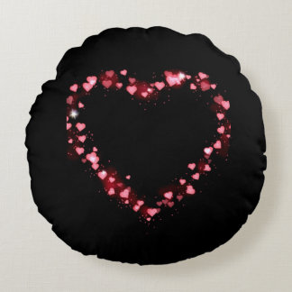 Shining Hearts Round Cushion