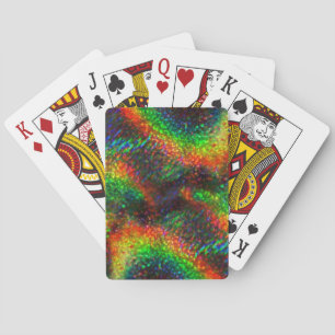 Shining Holographic Bright Rainbow Lights Glitter Playing Cards