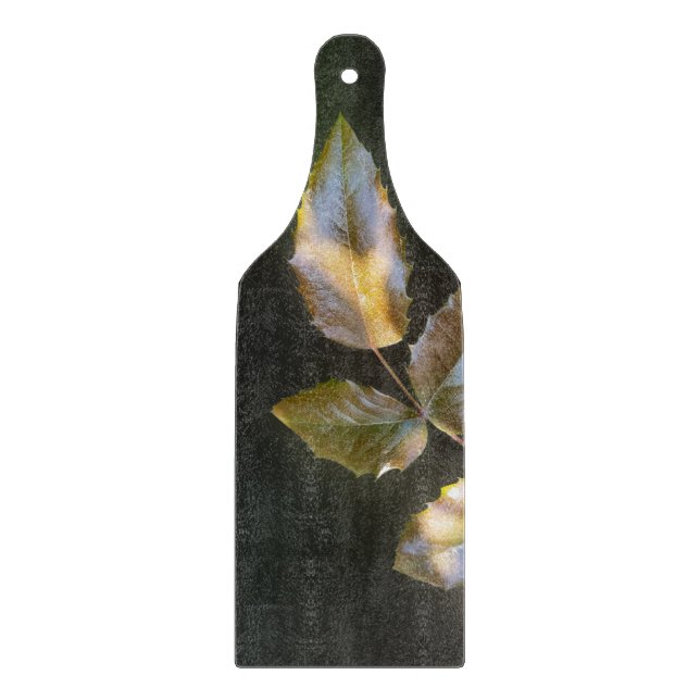 shining leaves cutting board (Front)