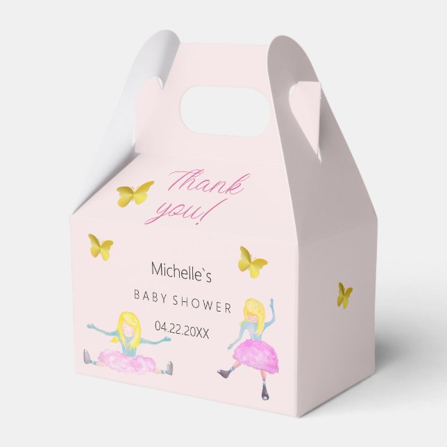 Shining Like A Girl Watercolor Illustration Favour Box (Front Side)