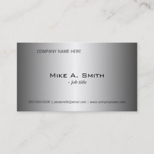 Shining metal like engineering business cards