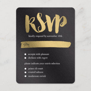 Shining Promise Wedding RSVP Card