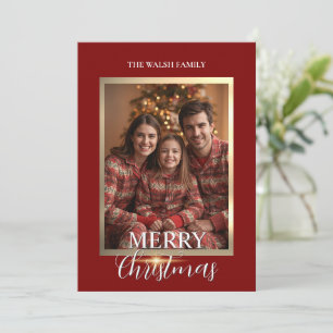 Shining Star Framed Photo Christmas Card