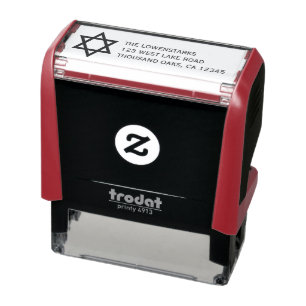 Shining Star of David Self-Inking Stamp