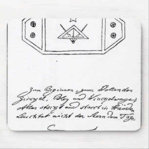 Shining star over square and Compass and lead Mouse Pad