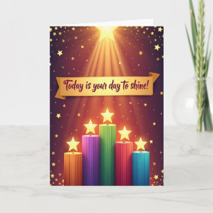 Shining Starry Birthday Card
