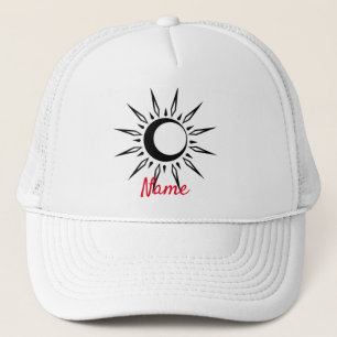 Shining Sun Crescent Moon Thunder_Cove Trucker Hat