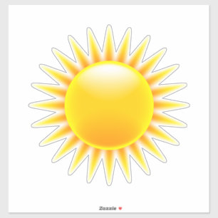 Shining sun yellow orange