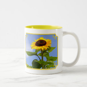 Shining Sunflower Two-Tone Coffee Mug