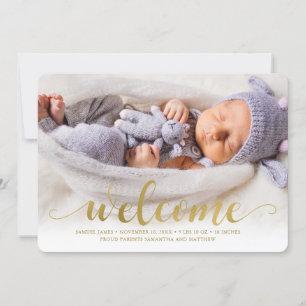 Shining Welcome - Baby Birth Announcement