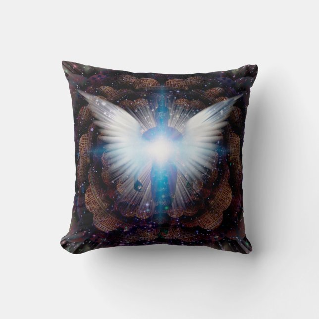 Shining wings and aura cushion (Front)